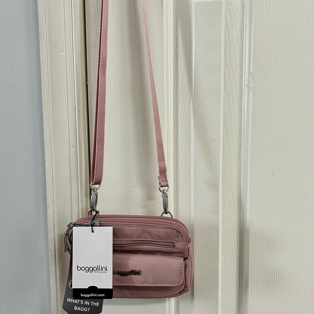 Baggallini Mini Crossbody with Multiple Pockets, Card Slots, Detachable Strap - Picture 8 of 11